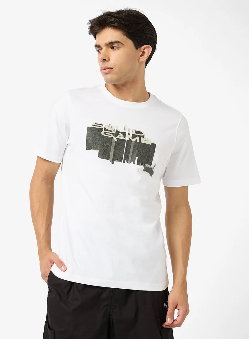 بوما تيشيرت جرافيك لعبة الحبار